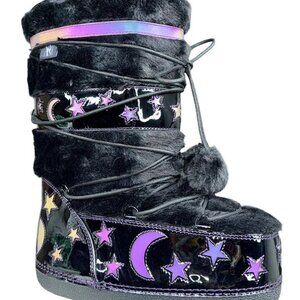 Strange Cvlt Blizz Goth platform Reflective Luna Winter Boots
